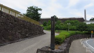 甲府駅近くの無料の公園