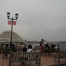 ２階にあるテラスです