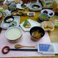 朝食です。連泊すると内容が変わります。