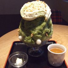 チーズタルトかき氷宇治抹茶