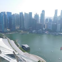 南側の高層ビル群