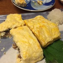 鰻巻きはボリュームがある