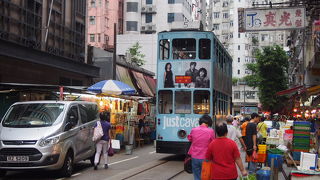 トラムがすぐそばまで。本当でした。