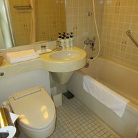 床のタイルが年季入ってます。広さは十分です。