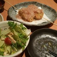 子持ち昆布の串揚げ