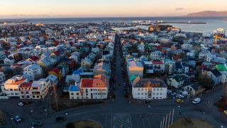 レイキャビクの街が一望できます