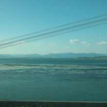 ひかり４７８号、浜名湖付近を通過中