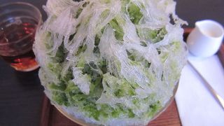 天然氷のかき氷！