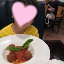 キッズのミートボールパスタ