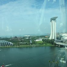 マリーナ・ベイ・サンズホテル方面