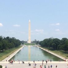 リンカーン記念館から見たワシントン記念塔