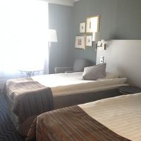 ツインの部屋、広くてインテリアセンスもよかった。