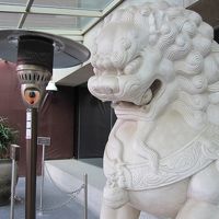 お獅子がお出迎え