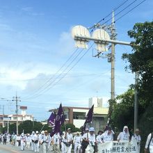 平和大行進の模様。