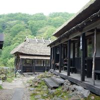 昔の学校のような宿泊棟