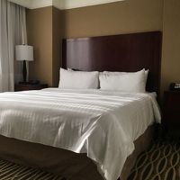 快適なベッド。