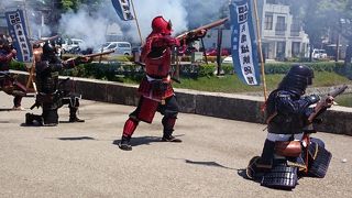 高松城鉄砲隊演武