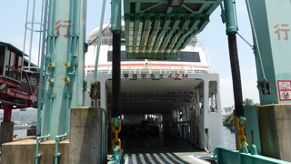 車でそのまま乗りこむフェリー