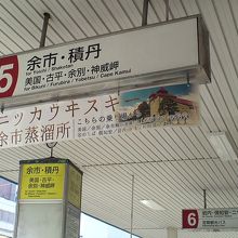 神威岬行きは５番乗り場。