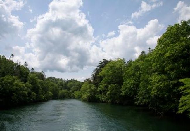 遊覧船で回ります