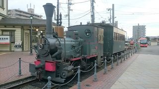 機関車が停まっています！