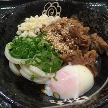 肉ぶっかけうどん