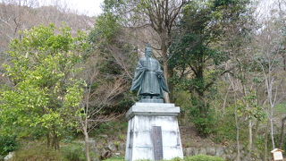 桜満開の八幡公園に立っています！