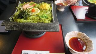 名物の瓦そばを食べました