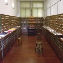 展示品の一部 (木造三重塔縮小模型など)