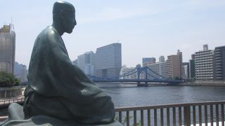 清洲橋も綺麗に見えて良かったです