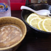 レモンつけ麺