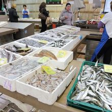 鮮魚売場の様子