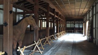 彦根城前にある馬屋