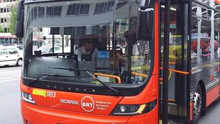 日本海側で唯一の連節バス