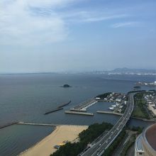 席からの眺め（ドーム側です）