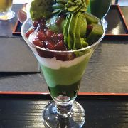 京都に来たなら抹茶のパフェ