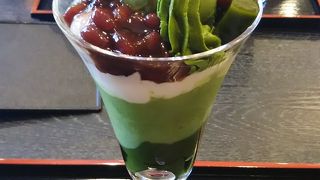 京都に来たなら抹茶のパフェ