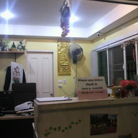 バラミーゲストハウスの受付です。朝食用の食堂も傍にあります。