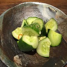 キュウリの浅漬け