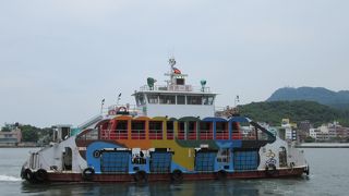 １０分程の船旅だけど結構楽しい