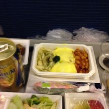 エコノミー機内食洋食