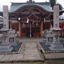 荒田八幡神社の拝殿