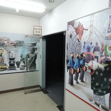 川口市立文化財センター分館郷土資料館の展示室入口