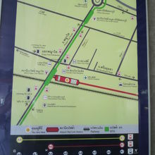 パヤタイには、ＡＲＬ、ＢＴＳの他、国鉄のパヤタイ駅もあります