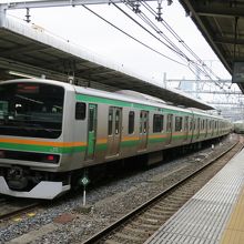 宇都宮線と同じ電車