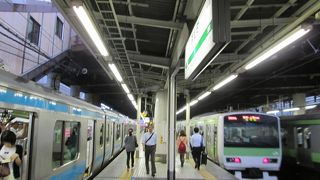 山手線と並走して運行