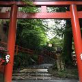 京都の山中にある歴史ある神社