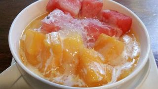 フルーツ豆花が可愛くて美味しい！