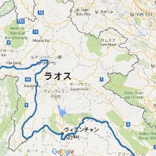 メコンを下れば、タイ、カンボジア、ベトナムに至ると勧めます