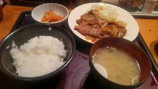 豚しょうが焼きがおすすめ